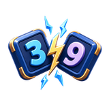 Two Sudoku tiles showing 3 and 9 clashing with a lightning bolt, the Action Sudoku 1v1 mode icon